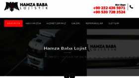 What Hamzababalojistik.com website looked like in 2018 (5 years ago)