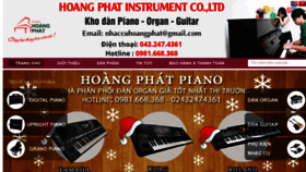 What Hoangphatpiano.vn website looked like in 2018 (5 years ago)