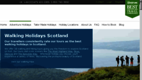 What Hikingscotland.com website looked like in 2018 (5 years ago)