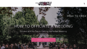 What Howtoofficiateawedding.ca website looked like in 2018 (5 years ago)