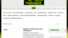 What Heiltipp24.de website looked like in 2018 (5 years ago)