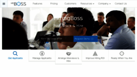 What Hiringboss.com website looked like in 2018 (5 years ago)