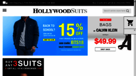 What Hollywoodsuitoutlet.com website looked like in 2018 (5 years ago)
