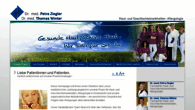 What Hautaerzte-dinkelsbuehl.de website looked like in 2018 (8 years ago)