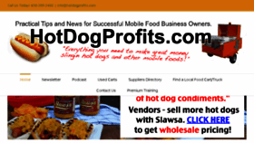 What Hotdogprofits.com website looked like in 2018 (5 years ago)