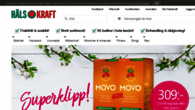 What Halsokraft.se website looked like in 2018 (6 years ago)