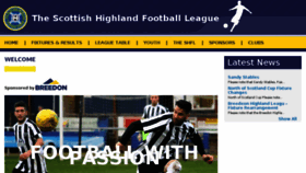 What Highlandfootballleague.com website looked like in 2018 (5 years ago)