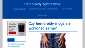 What Hemoroidy-zewnetrzne.pl website looked like in 2018 (5 years ago)