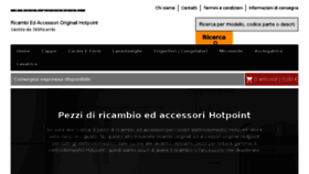 What Hotpoint-ariston-ricambi.it website looked like in 2018 (5 years ago)