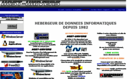What Host-univers.fr website looked like in 2018 (5 years ago)