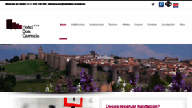 What Hoteldoncarmelo.es website looked like in 2018 (5 years ago)