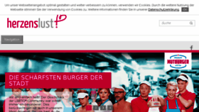 What Herzenslust.de website looked like in 2018 (5 years ago)