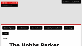 What Hobbsparker.co.uk website looked like in 2018 (5 years ago)