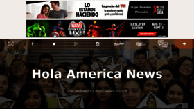 What Holaamericanews.com website looked like in 2018 (5 years ago)