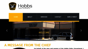 What Hobbspd.com website looked like in 2018 (5 years ago)