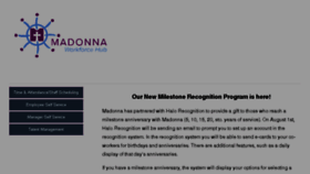 What Hub.madonna.org website looked like in 2018 (5 years ago)