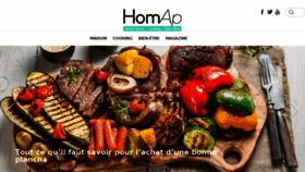 What Homap.fr website looked like in 2018 (5 years ago)