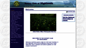 What Highlandsrotary.org website looked like in 2018 (5 years ago)