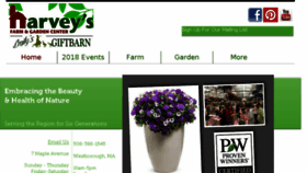 What Harveysfarm.com website looked like in 2018 (5 years ago)