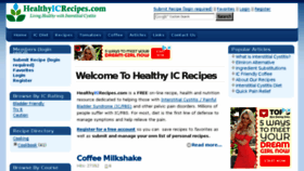 What Healthyicrecipes.com website looked like in 2018 (5 years ago)
