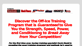What Hockeytransformation.com website looked like in 2018 (5 years ago)