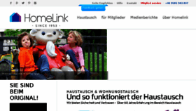 What Homelink.de website looked like in 2018 (5 years ago)