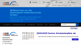 What Hgs-singen.de website looked like in 2018 (5 years ago)