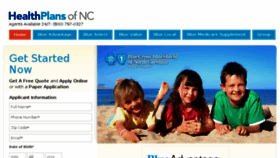 What Healthplansofnc.com website looked like in 2018 (5 years ago)