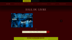 What Halldulivre.com website looked like in 2018 (5 years ago)