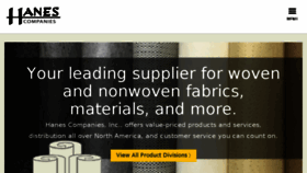 What Hanescompanies.com website looked like in 2018 (8 years ago)