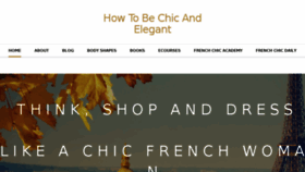What Howtobechicandelegant.com website looked like in 2018 (5 years ago)