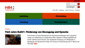 What Hfh.ch website looked like in 2018 (5 years ago)