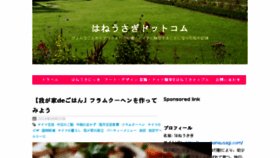 What Haneusagi.com website looked like in 2018 (5 years ago)