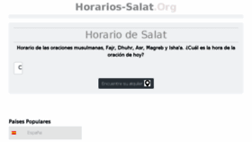 What Horarios-salat.org website looked like in 2018 (5 years ago)