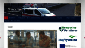 What Hospital-pe.cz website looked like in 2018 (5 years ago)