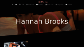 What Hannahbrooks.com website looked like in 2018 (5 years ago)