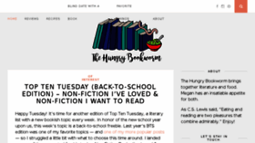 What Hungry-bookworm.com website looked like in 2018 (5 years ago)