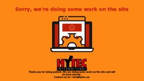 What Hytec.ae website looked like in 2018 (5 years ago)