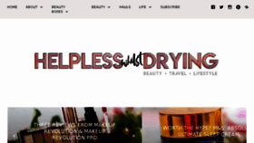 What Helplesswhilstdrying.com website looked like in 2018 (7 years ago)