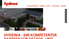 What Hydewa.de website looked like in 2018 (5 years ago)