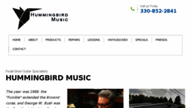 What Hummingbirdmusicstudio.com website looked like in 2018 (5 years ago)
