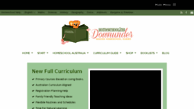 What Homeschoolingdownunder.com website looked like in 2018 (5 years ago)