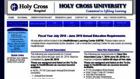 What Holycrossuniv.com website looked like in 2018 (5 years ago)