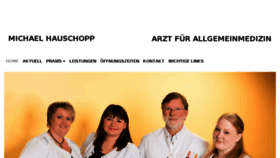 What Hausarzt-hauschopp.de website looked like in 2018 (5 years ago)