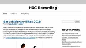 What Hxcrecordings.com website looked like in 2018 (5 years ago)