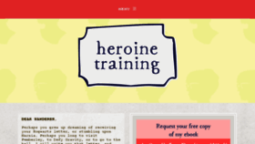 What Heroinetraining.com website looked like in 2018 (5 years ago)