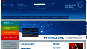 What Hochschule-kempten.de website looked like in 2018 (5 years ago)