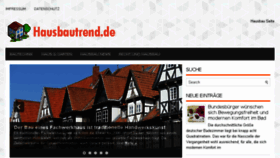 What Hausbautrend.de website looked like in 2018 (5 years ago)