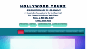 What Hollywoodtourz.com website looked like in 2018 (5 years ago)