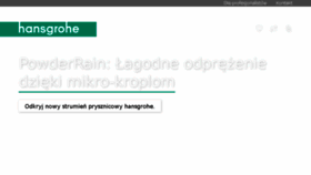 What Hansgrohe.pl website looked like in 2018 (5 years ago)